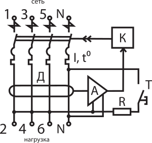 Схема подключения ТДМ АД14