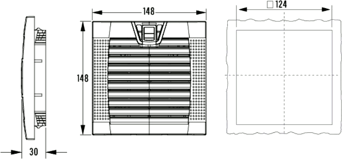 Размеры фильтра STFE148