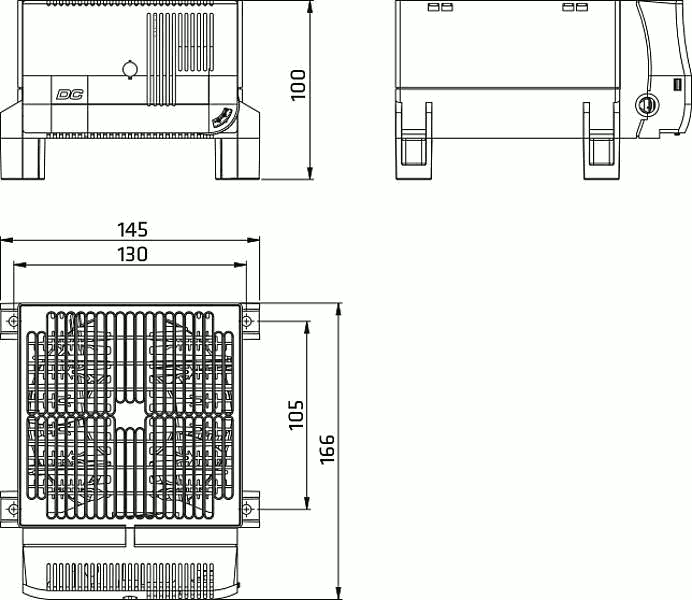 Размеры нагревателя DСR 03092.1-03