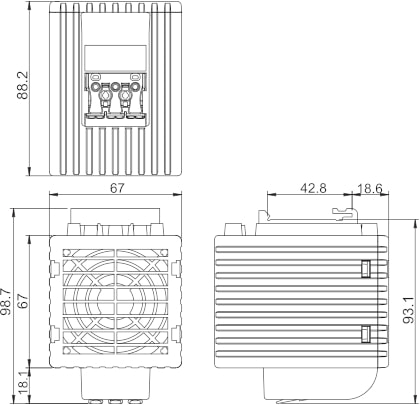 Dimensions heater 7H.51.8.230.0400