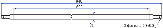 размеры ТЭН 60 0.75кВт/220В~