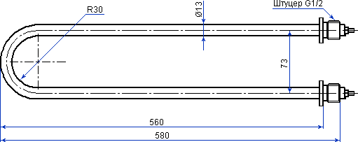 ТЭН 120A13/2,0-P-220В