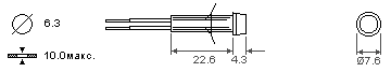 размеры индикаторной лампы 1045 00