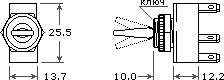 размеры переключателя C1700HO