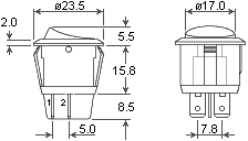 размеры переключателя R13244