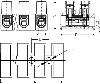 клеммная колодка DG10HSWP-1.2